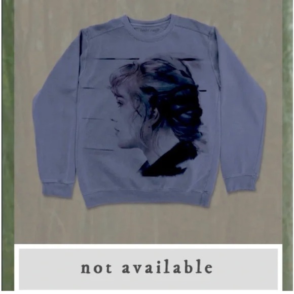 Taylor Swift The Bluest Skies Darkest Grays Crewneck M - Picture 3 of 9